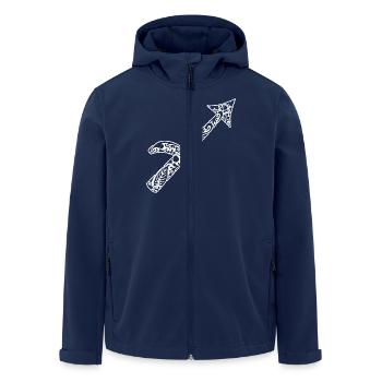 Sagittarius Zodiac Horoscope - Men’s Recycled Softshell Jacket by Stanley/Stella - navy - Front - AI Model Male 185 light (185cm)