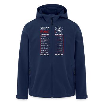Sagittarius Facts Horoscope Sign Of Zodiac - Men’s Recycled Softshell Jacket by Stanley/Stella - navy - Front - AI Model Male 185 light (185cm)