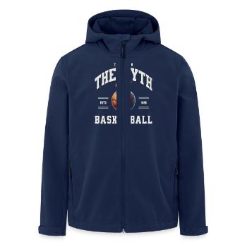 Basket-ball Joueurs de basket-ball - Veste softshell homme en polyester recyclé Stanley/Stella - marine - Devant - AI Model Male 185 light (185cm)
