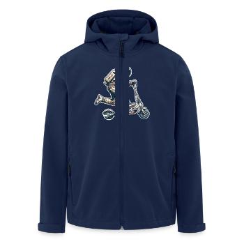 E-Scooter E-Roller Astronaut Scooter - Men’s Recycled Softshell Jacket by Stanley/Stella - navy - Front - AI Model Male 185 light (185cm)