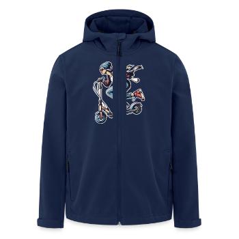 E-Scooter E-Scooter Woman Scooter - Men’s Recycled Softshell Jacket by Stanley/Stella - navy - Front - AI Model Male 185 light (185cm)