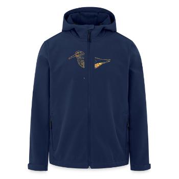 Sandpiper Geometric - Men’s Recycled Softshell Jacket by Stanley/Stella - navy - Front - AI Model Male 185 light (185cm)
