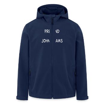 Pretend I'm John Adams 2nd U.S. President - Men’s Recycled Softshell Jacket by Stanley/Stella - navy - Front - AI Model Male 185 light (185cm)