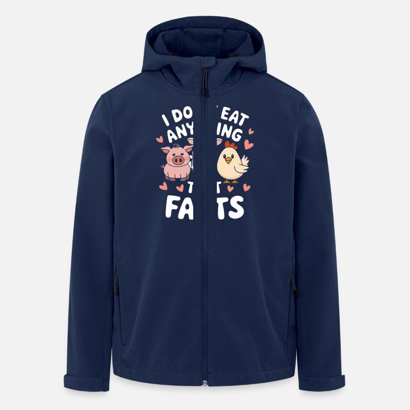 Végétarien Végétalien Végétarien Végétarien - Veste softshell homme en polyester recyclé Stanley/Stella - marine