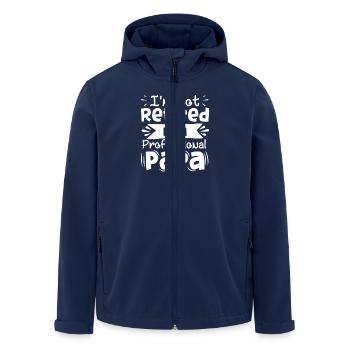 Best Dad Gift Fathers Day Husband Daddy Father Men - Men’s Recycled Softshell Jacket by Stanley/Stella - navy - Front - AI Model Male 185 light (185cm)