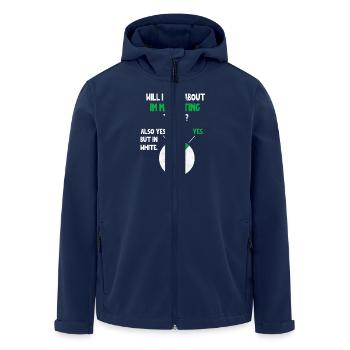 Internet Affiliate Marketing talk about Funny Quot - Men’s Recycled Softshell Jacket by Stanley/Stella - navy - Front - AI Model Male 185 light (185cm)