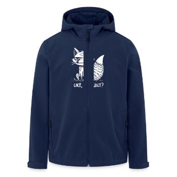 renard non amusé comme jugeant sérieusement sarcastique - Veste softshell homme en polyester recyclé Stanley/Stella - marine - Devant - AI Model Male 185 light (185cm)