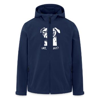 Dog Unamused Like Seriously Judging Sarcastic - Men’s Recycled Softshell Jacket by Stanley/Stella - navy - Front - AI Model Male 185 light (185cm)