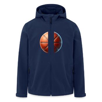 Basket-ball Joueurs de basket-ball - Veste softshell homme en polyester recyclé Stanley/Stella - marine - Devant - AI Model Male 185 light (185cm)