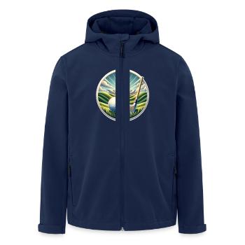 Golfe - Veste softshell homme en polyester recyclé Stanley/Stella - marine - Devant - AI Model Male 185 light (185cm)