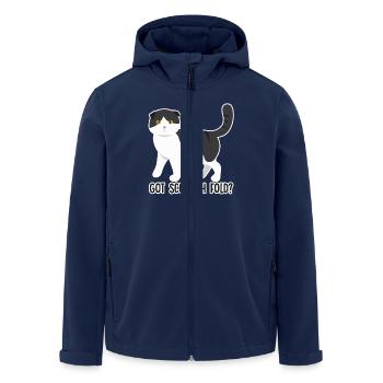 Got Scottish Fold Cat - Men’s Recycled Softshell Jacket by Stanley/Stella - navy - Front - AI Model Male 185 light (185cm)