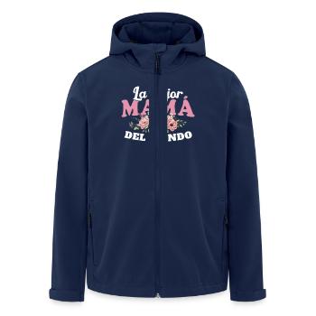Le meilleur cadeau au monde pour la fête des mères - Veste softshell homme en polyester recyclé Stanley/Stella - marine - Devant - AI Model Male 185 light (185cm)
