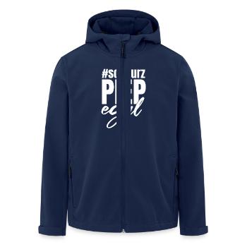 Hashtag Humor Funny Sayings - Men’s Recycled Softshell Jacket by Stanley/Stella - navy - Front - AI Model Male 185 light (185cm)