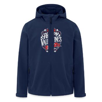 Happy Valentine's Day - Love - Gift - Men’s Recycled Softshell Jacket by Stanley/Stella - navy - Front - AI Model Male 185 light (185cm)
