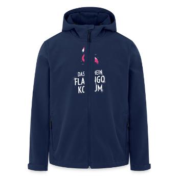 C’est mon costume de flamant rose - Veste softshell homme en polyester recyclé Stanley/Stella - marine - Devant - AI Model Male 185 light (185cm)