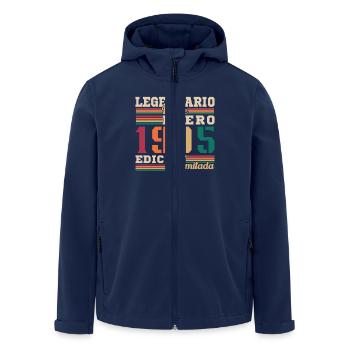 Cadeaux d’anniversaire Né en janvier 1995 - Veste softshell homme en polyester recyclé Stanley/Stella - marine - Devant - AI Model Male 185 light (185cm)