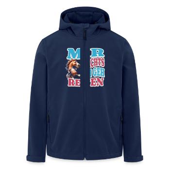 J’en ai assez de rouler - Veste softshell homme en polyester recyclé Stanley/Stella - marine - Devant - AI Model Male 185 light (185cm)