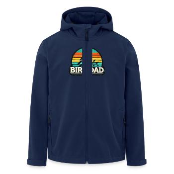 Bird Dad Design - Perfect for Bird Enthusiasts - Men’s Recycled Softshell Jacket by Stanley/Stella - navy - Front - AI Model Male 185 light (185cm)