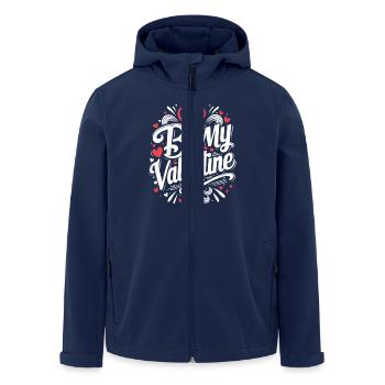 Be my Valentine - Love - Gift - Men’s Recycled Softshell Jacket by Stanley/Stella - navy - Front - AI Model Male 185 light (185cm)