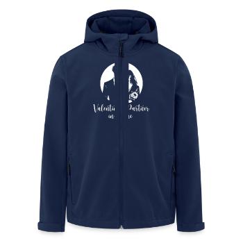 Valentine's partner in crime - Men’s Recycled Softshell Jacket by Stanley/Stella - navy - Front - AI Model Male 185 light (185cm)