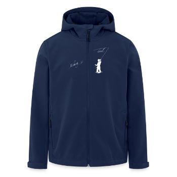 Angeln ist das Geschäft mit der Rolle Fishing Is - Recycelte Männer Softshell-Jacke von Stanley/Stella - Navy - Vorne - AI Model Male 185 light (185cm)