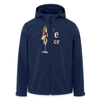 Pole Dance Pole Tänzerin Stangentanz - Recycelte Männer Softshell-Jacke von Stanley/Stella - Navy - Vorne - AI Model Male 185 light (185cm)
