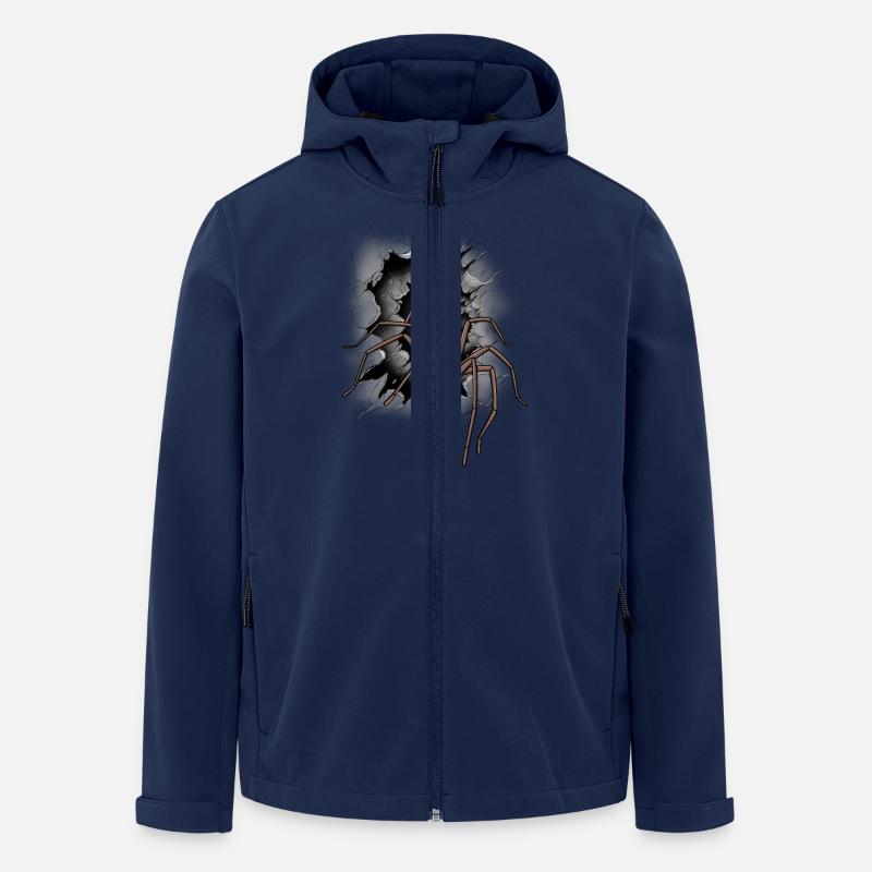 Spinne Halloween Spinnen - Recycelte Männer Softshell-Jacke von Stanley/Stella - Navy