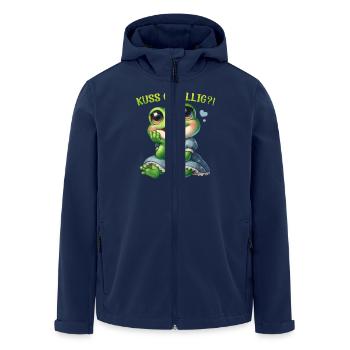 Faschingskostüm KUSS GEFÄLLIG? ICH BIN DER PRINZ - Recycelte Männer Softshell-Jacke von Stanley/Stella - Navy - Vorne - AI Model Male 185 light (185cm)