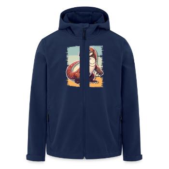Komodo Dragon - Men’s Recycled Softshell Jacket by Stanley/Stella - navy - Front - AI Model Male 185 light (185cm)