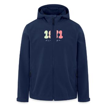 Date de naissance Année de naissance 1971 - Veste softshell homme en polyester recyclé Stanley/Stella - marine - Devant - AI Model Male 185 light (185cm)