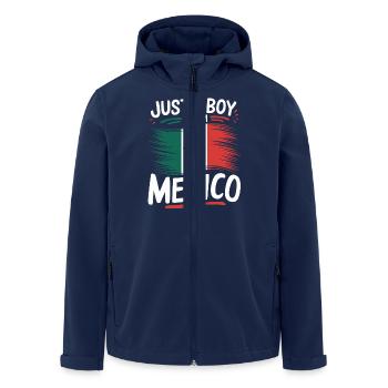 Mexiko Mexico Mexikanisch Spanisch - Recycelte Männer Softshell-Jacke von Stanley/Stella - Navy - Vorne - AI Model Male 185 light (185cm)