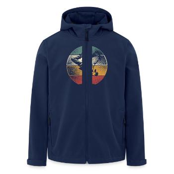 Breakdance - Recycelte Männer Softshell-Jacke von Stanley/Stella - Navy - Vorne - AI Model Male 185 light (185cm)