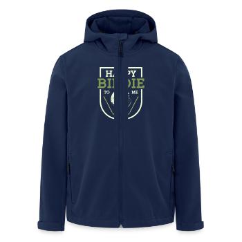 Happy Birdie To Me Golf Golfer - Recycelte Männer Softshell-Jacke von Stanley/Stella - Navy - Vorne - AI Model Male 185 light (185cm)