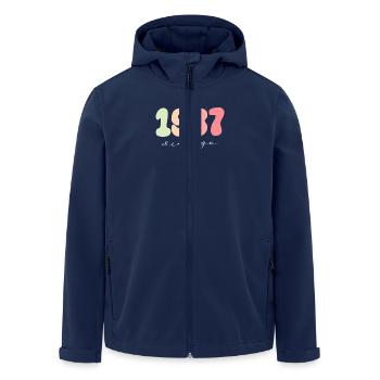 Date de naissance Année de naissance 1987 - Veste softshell homme en polyester recyclé Stanley/Stella - marine - Devant - AI Model Male 185 light (185cm)