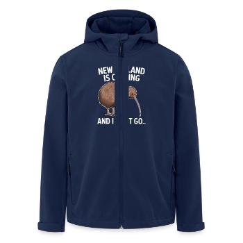 Kiwi-Vogel Neuseelands Nationale Wildtier - Recycelte Männer Softshell-Jacke von Stanley/Stella - Navy - Vorne - AI Model Male 185 light (185cm)