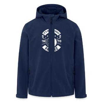 It's My Birthday Time To Par Tee Golfer Golf - Men’s Recycled Softshell Jacket by Stanley/Stella - navy - Front - AI Model Male 185 light (185cm)