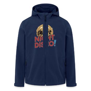 NIGHT DISCO - Men’s Recycled Softshell Jacket by Stanley/Stella - navy - Front - AI Model Male 185 light (185cm)