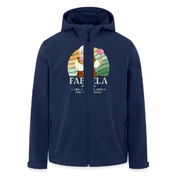 Fabuela - Men’s Recycled Softshell Jacket by Stanley/Stella - navy - Front - AI Model Male 185 light (185cm)