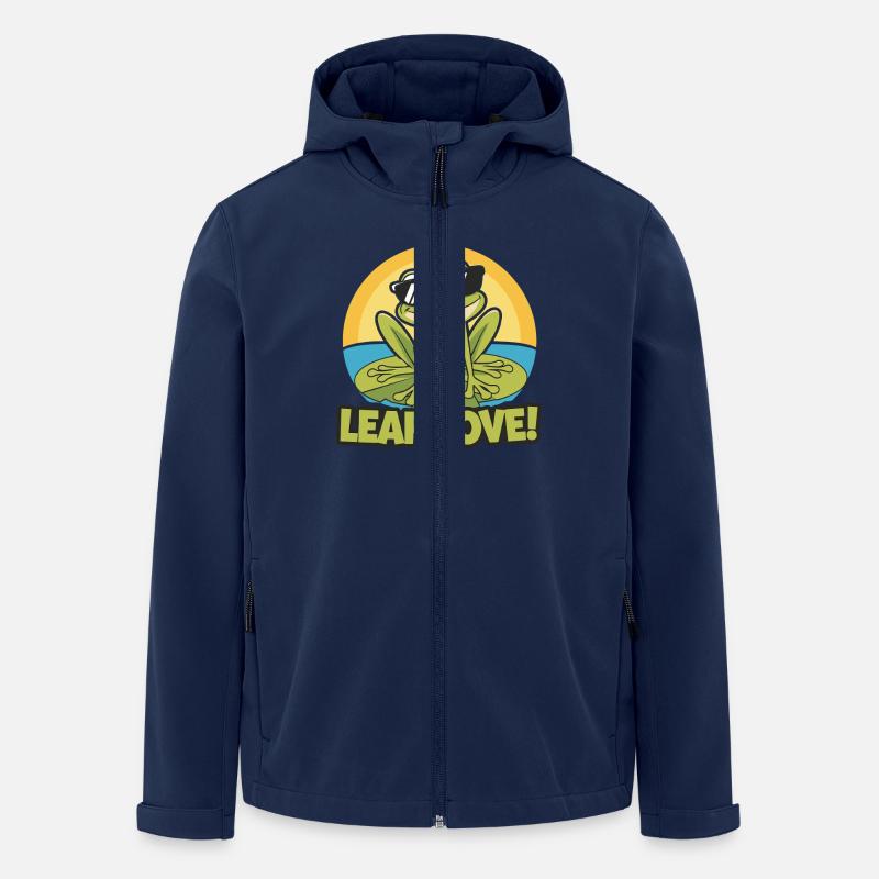 TOADS LEAP LOVE - Men’s Recycled Softshell Jacket by Stanley/Stella - navy