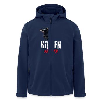 Kitchen Ninja – Tranchant, rapide, invisible - Veste softshell homme en polyester recyclé Stanley/Stella - marine - Devant - AI Model Male 185 light (185cm)