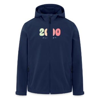 Geburtstag Geburtsjahr 2000 - Recycelte Männer Softshell-Jacke von Stanley/Stella - Navy - Vorne - AI Model Male 185 light (185cm)