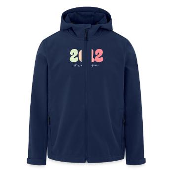 Birthday Year of birth 2012 - Men’s Recycled Softshell Jacket by Stanley/Stella - navy - Front - AI Model Male 185 light (185cm)