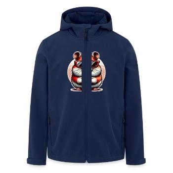 Hamster - Recycelte Männer Softshell-Jacke von Stanley/Stella - Navy - Vorne - AI Model Male 185 light (185cm)