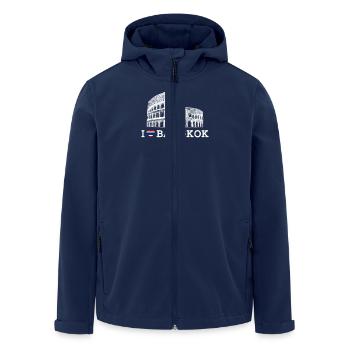 J’aime Bangkok Heart Flag Cool Bangkok Colosseum - Veste softshell homme en polyester recyclé Stanley/Stella - marine - Devant - AI Model Male 185 light (185cm)