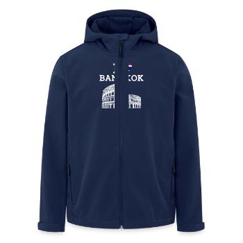 J’aime Bangkok Tourisme frais Thaïlande Amoureux Drapeau - Veste softshell homme en polyester recyclé Stanley/Stella - marine - Devant - AI Model Male 185 light (185cm)