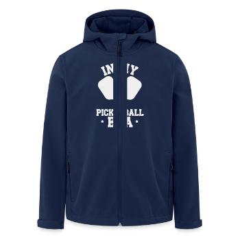 Dans mon époque Pickleball Paddleball cadeau Dinkball - Veste softshell homme en polyester recyclé Stanley/Stella - marine - Devant - AI Model Male 185 light (185cm)