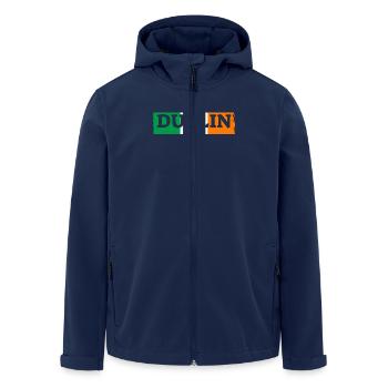 Dublin Ireland Irland Irische Flagge Stolzer Ire - Recycelte Männer Softshell-Jacke von Stanley/Stella - Navy - Vorne - AI Model Male 185 light (185cm)
