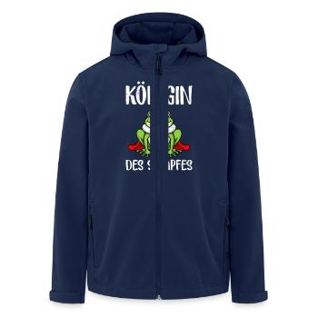 Faschings Kostüm Frauen KÖNIGIN DES SUMPFES Lustig - Recycelte Männer Softshell-Jacke von Stanley/Stella - Navy - Vorne - AI Model Male 185 light (185cm)