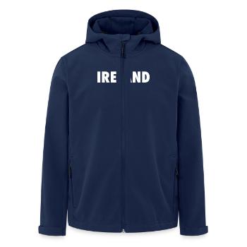 Ireland Irland Irische Flagge Stolzer Ire - Recycelte Männer Softshell-Jacke von Stanley/Stella - Navy - Vorne - AI Model Male 185 light (185cm)