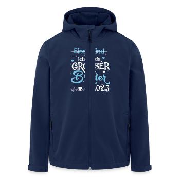 Großer Bruder 2025 Baby Schwangerschaft - Recycelte Männer Softshell-Jacke von Stanley/Stella - Navy - Vorne - AI Model Male 185 light (185cm)